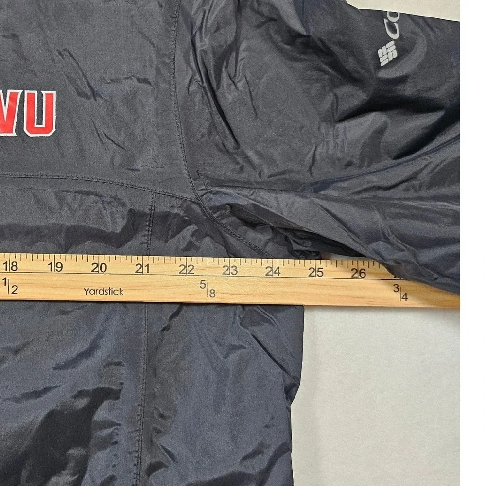 Columbia Mens CWU Omni-Tech Rain Jacket Black Hooded Mesh Lined Lg wind breaker - Picture 4 of 16